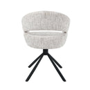 Jídelní židle Chinon Světle šedá s černou podnoží Mahom