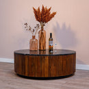 Konferenční stolek z mangového dřeva Austin kulatý 105 cm Mahom