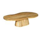 Konferenční stolek z mangového dřeva Torino v organickém tvaru masiv Mahom