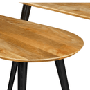 Konferenční stolky z mangového dřeva Perugia Mahom - set 2 kusů