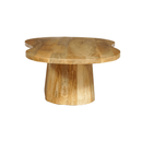 Konferenční stolek z mangového dřeva Torino v organickém tvaru masiv Mahom