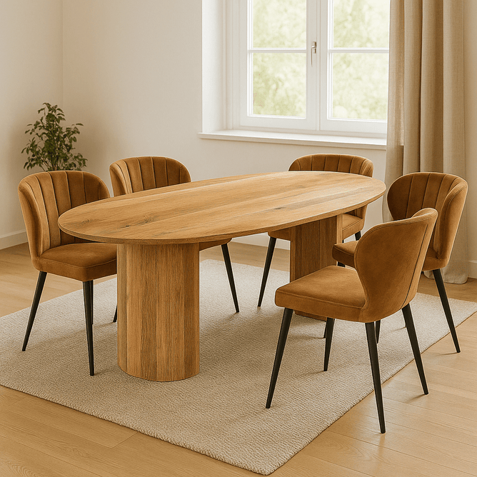 Mangohouten Eettafel Tulsa