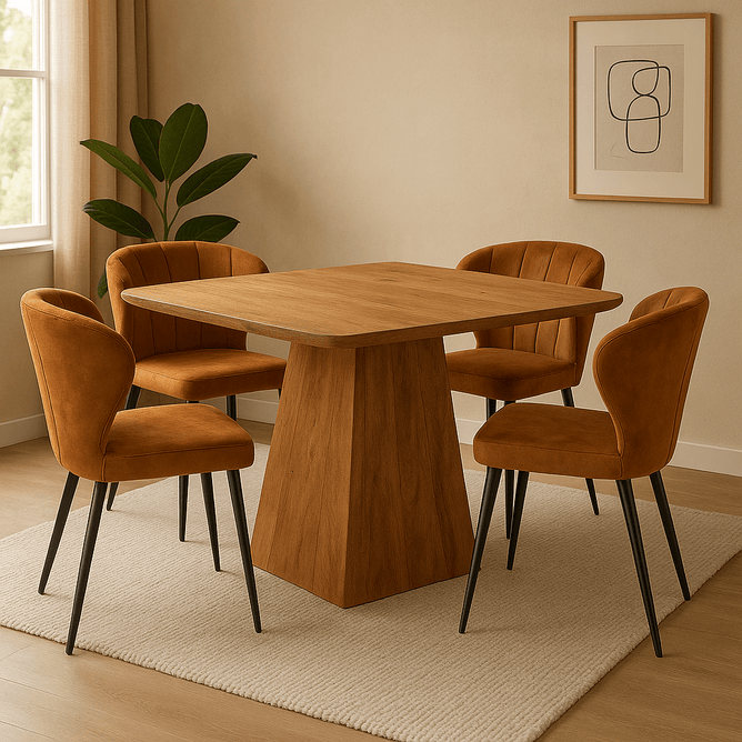Mangohouten Eettafel Tulsa
