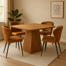 Jídelní stůl z mangového dřeva Nova čtvercový 110x110 cm Mahom