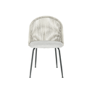 Jídelní židle Tours Světle šedá s černou podnoží Mahom
