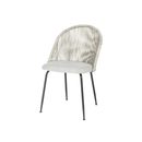 Jídelní židle Tours Světle šedá s černou podnoží Mahom