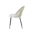 Jídelní židle Tours Světle šedá s černou podnoží Mahom