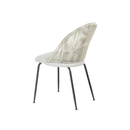 Jídelní židle Tours Světle šedá s černou podnoží Mahom