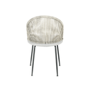 Jídelní židle Tours Světle šedá s černou podnoží Mahom