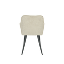 Jídelní židle Rouen Písková s černou podnoží Mahom