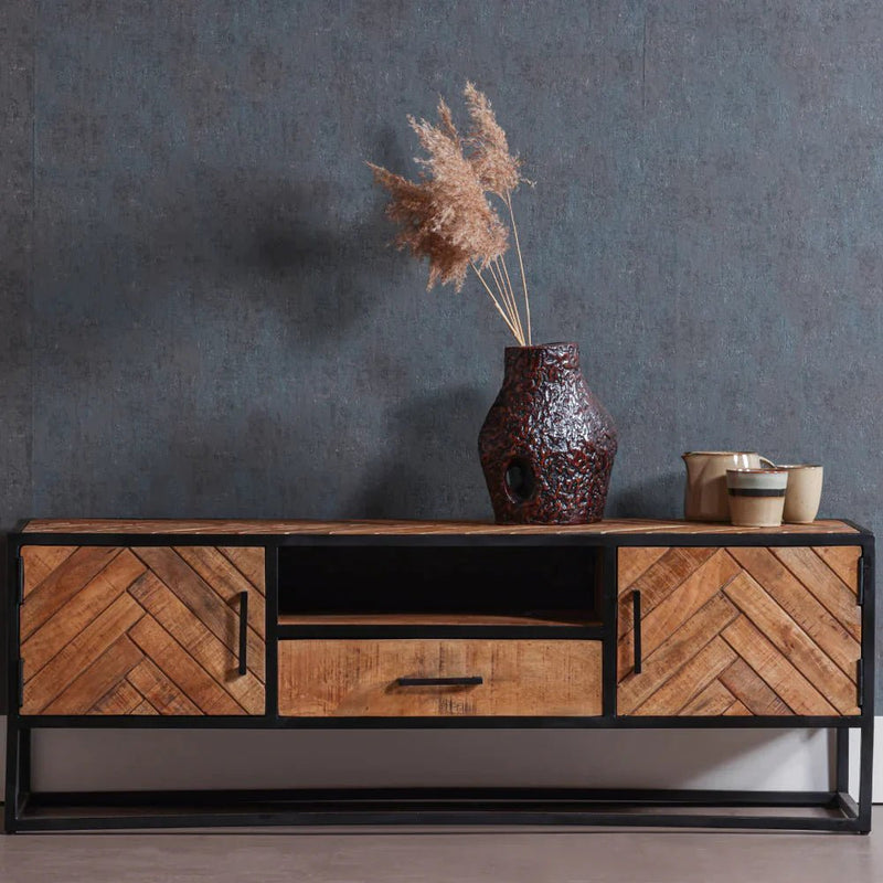 TV skříňka z mangového dřeva Toronto 145 cm Mahom