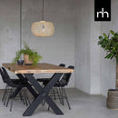 Mangohouten Eettafel Columbus 160 x 90 cm X Poot (6cm) Mahom - Mangohoutonline