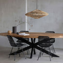 Mangohouten Eettafel Tulsa Ovaal 220×110 cm Mahom - Mangohoutonline