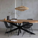 Mangohouten Eettafel Tulsa Ovaal 260×120 cm Mahom - Mangohoutonline