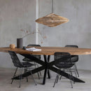 Mangohouten Eettafel Tulsa Ovaal 180×100 cm Mahom - Mangohoutonline