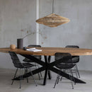 Mangohouten Eettafel Tulsa Ovaal 180×100 cm Mahom - Mangohoutonline