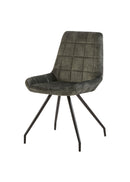 Jídelní židle Toulouse Zelená s černou podnoží Mahom