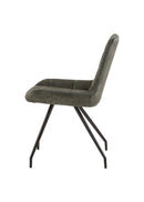 Jídelní židle Toulouse Zelená s černou podnoží Mahom