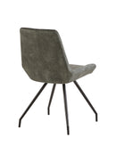 Jídelní židle Toulouse Zelená s černou podnoží Mahom
