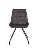 Jídelní židle Toulouse Antracit s černou podnoží Mahom