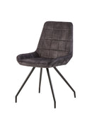 Jídelní židle Toulouse Antracit s černou podnoží Mahom