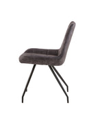 Jídelní židle Toulouse Antracit s černou podnoží Mahom