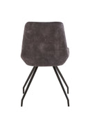 Jídelní židle Toulouse Antracit s černou podnoží Mahom