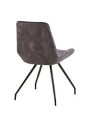 Jídelní židle Toulouse Antracit s černou podnoží Mahom