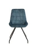 Jídelní židle Toulouse Modrá s černou podnoží Mahom