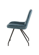 Jídelní židle Toulouse Modrá s černou podnoží Mahom