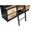 Knihovna z mangového dřeva Lincoln 160 x 245 cm Mahom