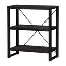 Knihovna z mangového dřeva Minneapolis Black 90 cm Mahom