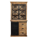 Mangohouten buffetkast Denver 100 x 200 met X Raam Mahom Mangohoutonline