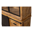 Příborník z mangového dřeva s dvojitými rovnými dvířky Denver 200 cm Mahom