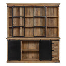 Příborník z mangového dřeva Denver 240×220 cm Rovný Mahom