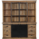 Příborník z mangového dřeva Denver 240×220 cm Rovný Mahom