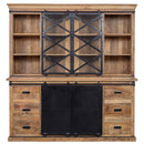 Príborník z mangového dreva Denver 160x220 cm X dvojité dvere Mahom