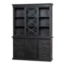 Príborník z mangového dreva Denver Black 160×220 cm Jednodverové Mahom