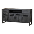 Příborník z mangového dřeva Henderson Black 180 cm Mahom