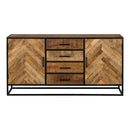 Příborník z mangového dřeva New Haven 165 cm Mahom