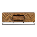 Příborník z mangového dřeva New Haven 210 cm Mahom