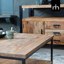 Konferenční stolek z mangového dřeva Miami 80x80 cm Mahom