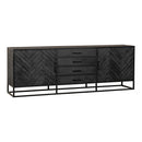 Komoda z mangového dřeva Sienna 210 cm Mahom