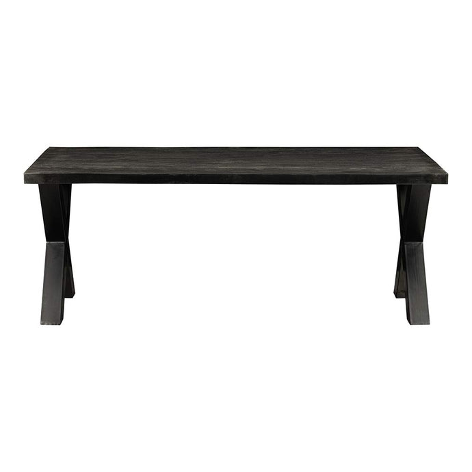 Jídelní stůl z mangového dřeva Columbus Black obdélník 300x100 cm Mahom