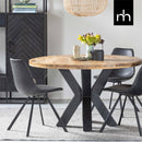 Jídelní stůl z mangového dřeva Madison 110 cm kulatý Mahom