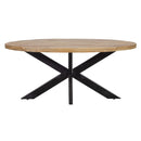 Jídelní stůl z mangového dřeva Tulsa 160×90 cm oválný Mahom