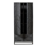 Skříň z mangového dřeva Sienna Black 90 cm Mahom