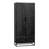 Skříň z mangového dřeva Sienna Black 90 cm Mahom