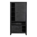 Nástěnná skříňka z mangového dřeva Stockton Black 100 cm Mahom