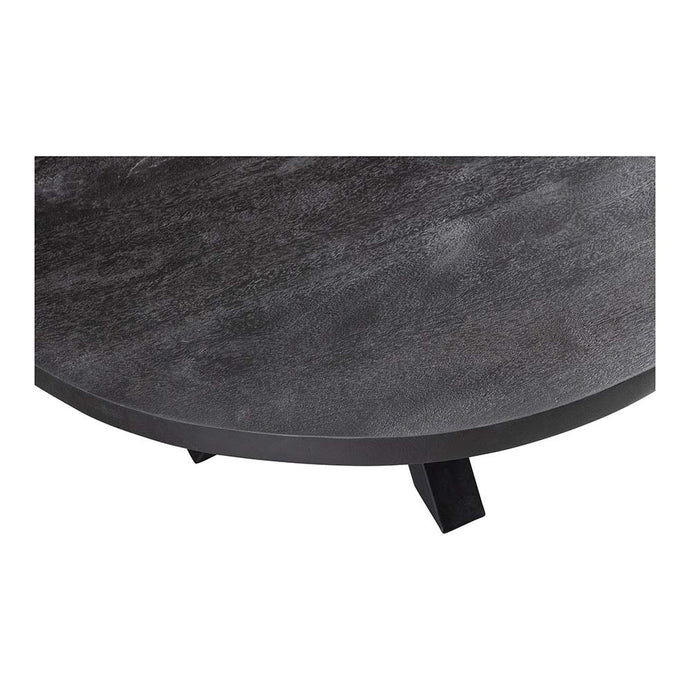 Konferenční stolek z mangového dřeva Glendale Black 90 cm Mahom